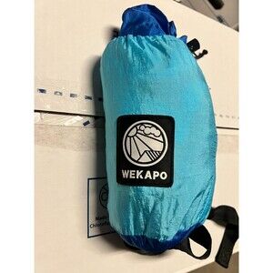 WEKAPO Beach Blanket Sandproof Waterproof Mat Blue Compact Carry Bag